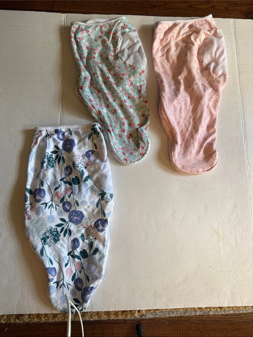 aden + anais Floral and Pastel Swaddle Sack Trio - Pink, Mint, Purple